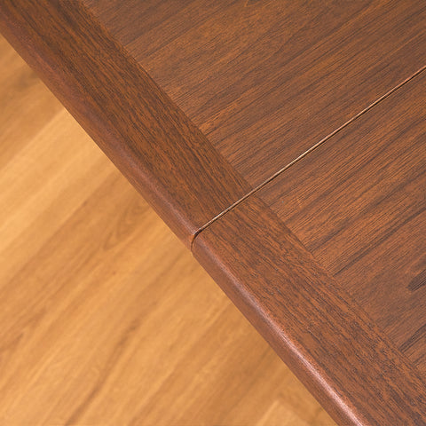 Swedish round dining table in teak by Ulferts