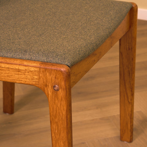 Swedish dining chairs in teak