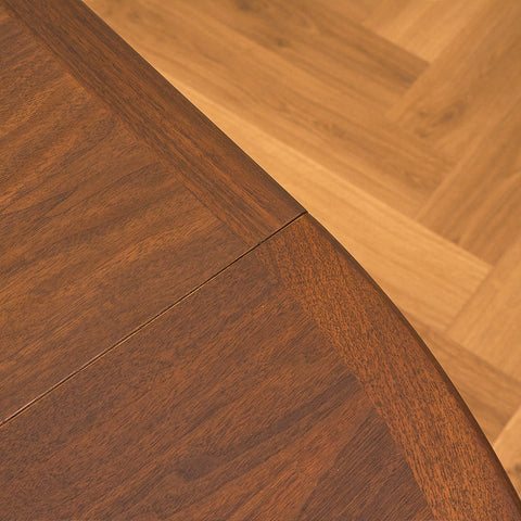Swedish round dining table in teak by Ulferts