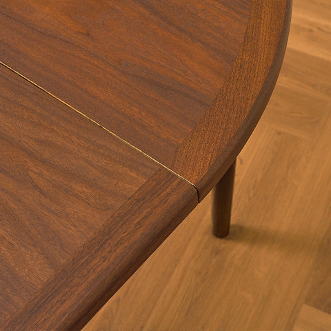 Swedish round dining table in teak by Ulferts