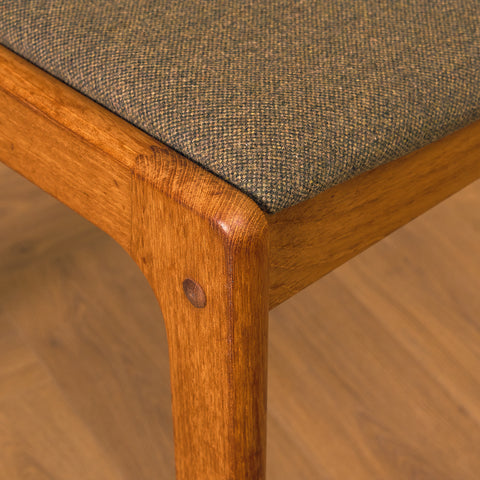 Swedish dining chairs in teak