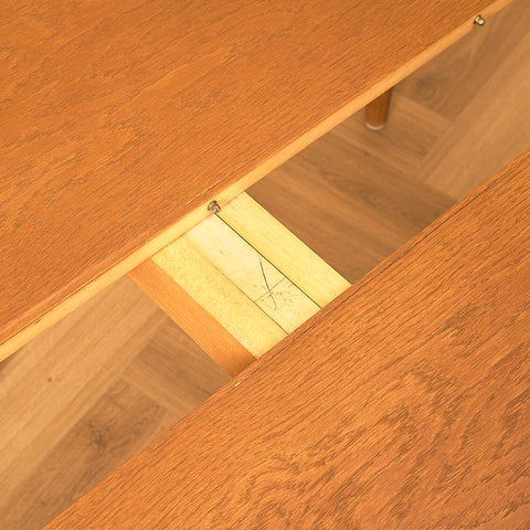 Round Oak Dining Table by Willy Schou Andersen