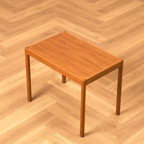 Swedish side table in teak