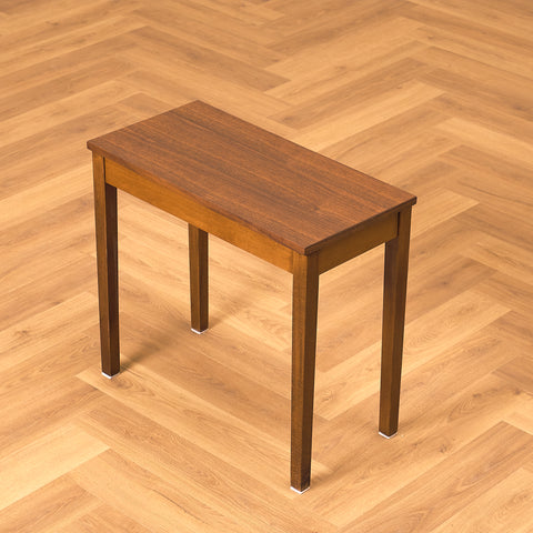 Swedish side table in teak and beech