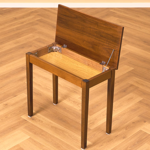 Swedish side table in teak and beech