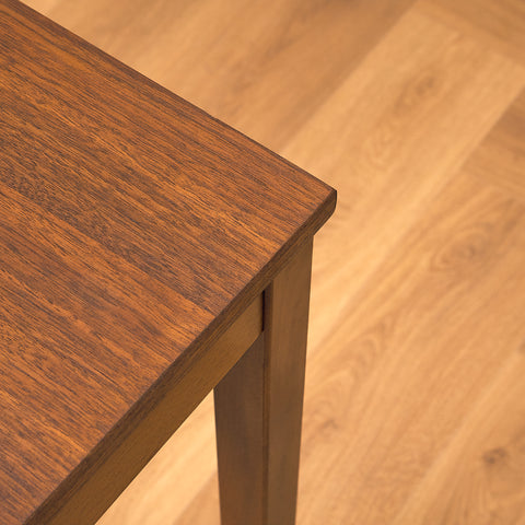 Swedish side table in teak and beech