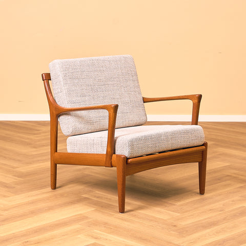 Swedish armchairs in teak, model 'Kuba' by Bertil Fridhagen for Bröderna Andersson, Ekenäs