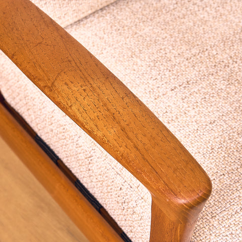 Swedish armchairs in teak, model 'Kuba' by Bertil Fridhagen for Bröderna Andersson, Ekenäs