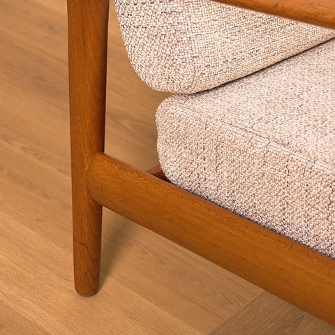 Swedish armchairs in teak, model 'Kuba' by Bertil Fridhagen for Bröderna Andersson, Ekenäs