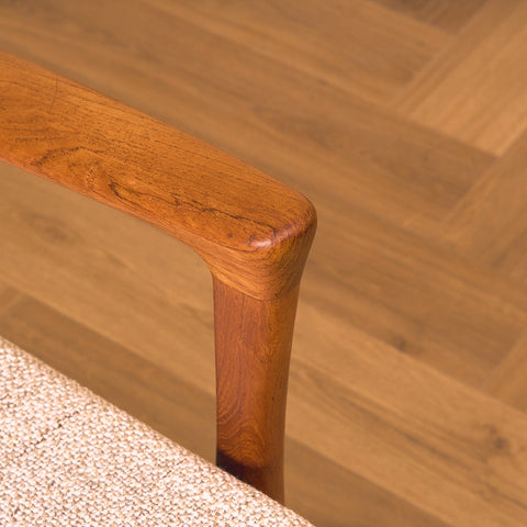 Swedish armchairs in teak, model 'Kuba' by Bertil Fridhagen for Bröderna Andersson, Ekenäs