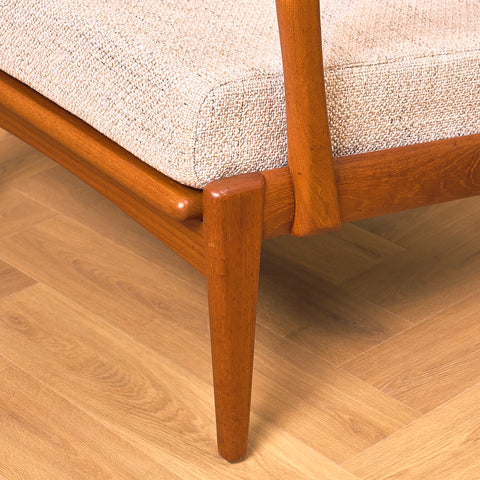 Swedish armchairs in teak, model 'Kuba' by Bertil Fridhagen for Bröderna Andersson, Ekenäs