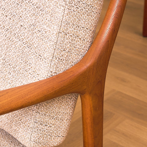 Swedish armchairs in teak, model 'Kuba' by Bertil Fridhagen for Bröderna Andersson, Ekenäs