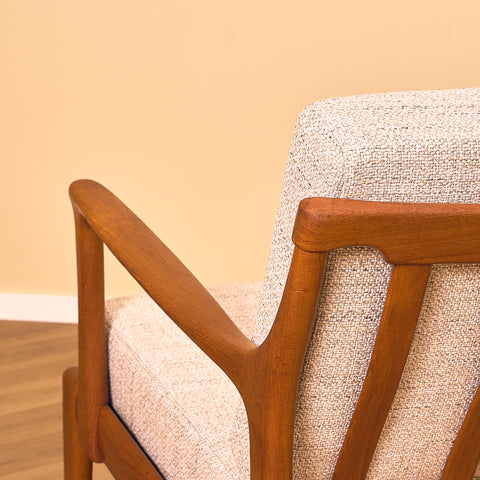 Swedish armchairs in teak, model 'Kuba' by Bertil Fridhagen for Bröderna Andersson, Ekenäs