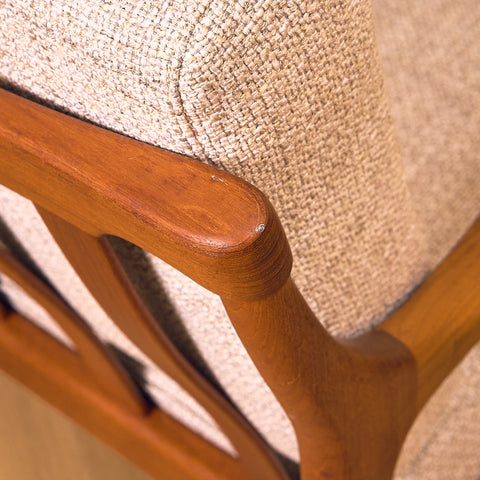 Swedish armchairs in teak, model 'Kuba' by Bertil Fridhagen for Bröderna Andersson, Ekenäs