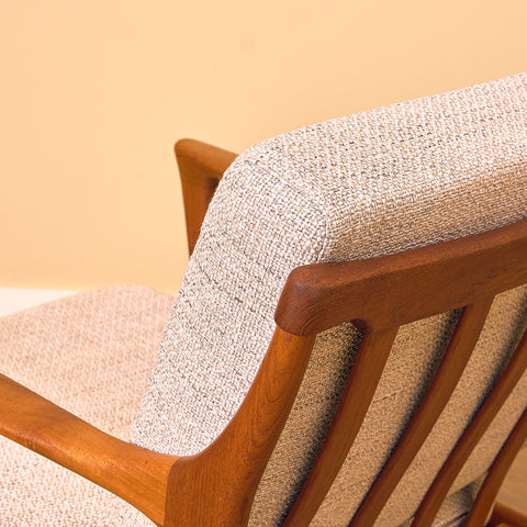 Swedish armchairs in teak, model 'Kuba' by Bertil Fridhagen for Bröderna Andersson, Ekenäs