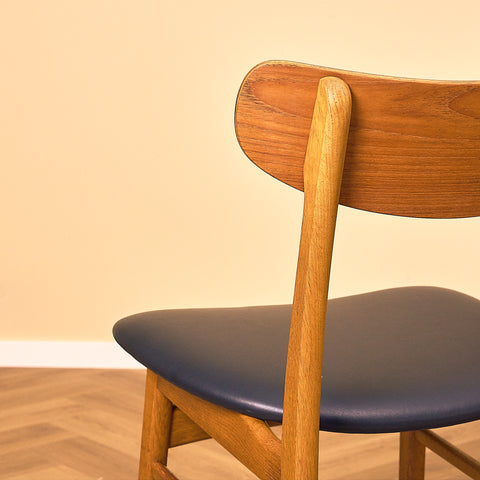 Danish Teak and Oak Dining Chairs