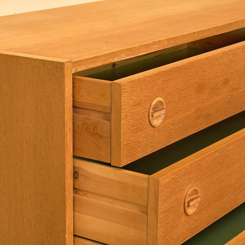 Danish chest of drawers in oak