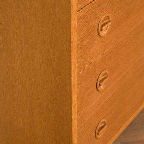Danish chest of drawers in oak