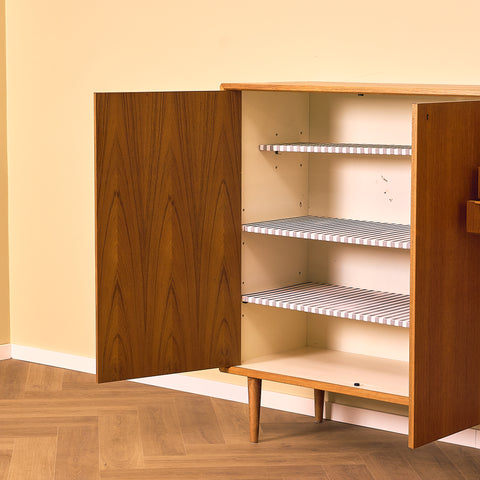 Swedish highboard in teak by Bertil Fridhagen for Bodafors
