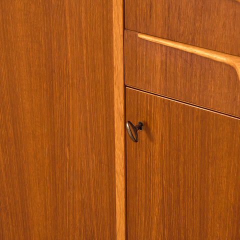 Swedish highboard in teak by Bertil Fridhagen for Bodafors