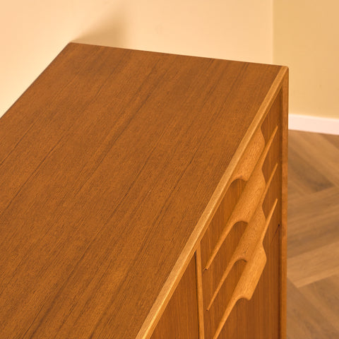 Swedish highboard in teak by Bertil Fridhagen for Bodafors