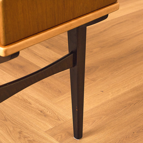 Svensk hallbänk/sidobord i teak