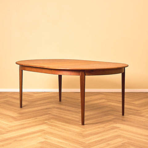 Round Teak Dining Table by H. Sigh & Sons