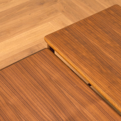 Swedish set of nest of tables in walnut by Opal möbler