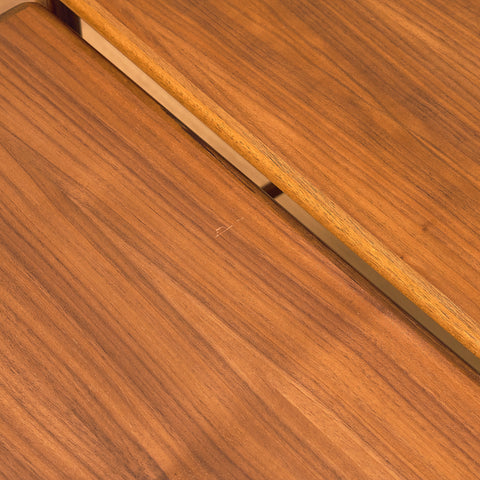 Swedish set of nest of tables in walnut by Opal möbler