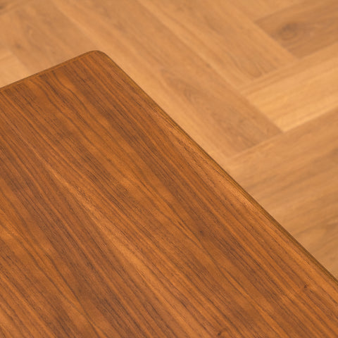 Swedish set of nest of tables in walnut by Opal möbler