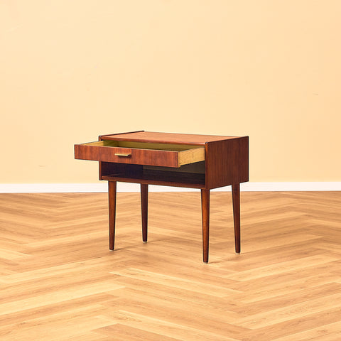 Swedish bedside table in mahogany