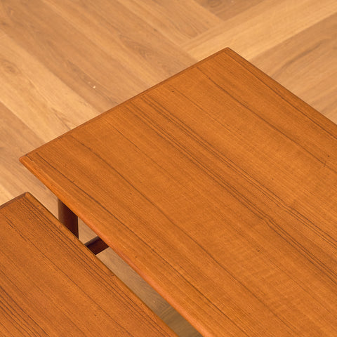 Danish set of nest of tables in teak