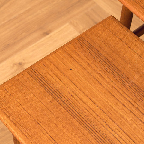 Danish set of nest of tables in teak