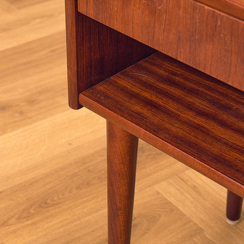 Swedish bedside table in mahogany