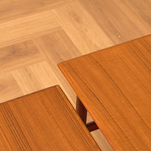 Danish set of nest of tables in teak