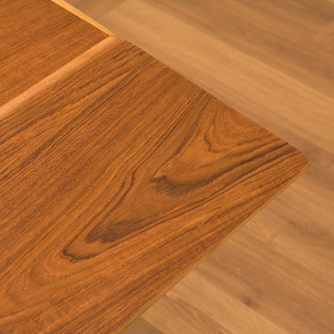 Extandable Swedish coffee table in teak & beech by Emmaboda Möbelfabrik