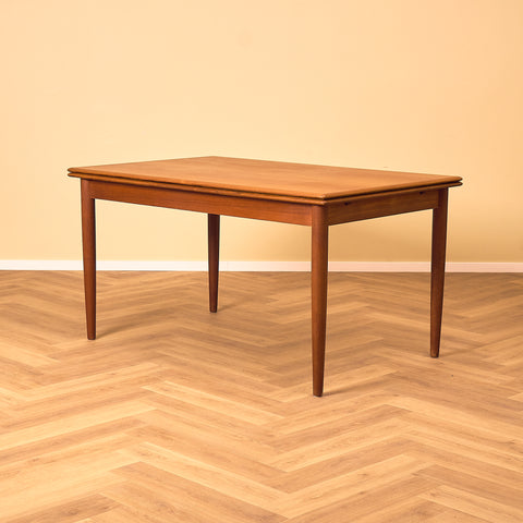 Danish rectangular dining table in teak