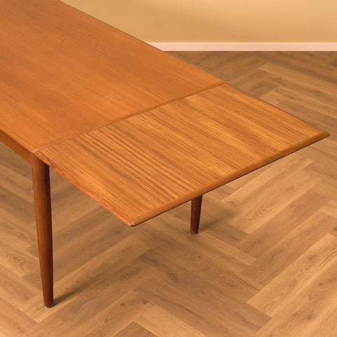 Danish rectangular dining table in teak