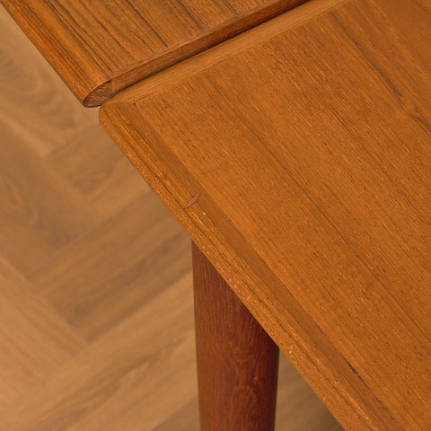 Danish rectangular dining table in teak