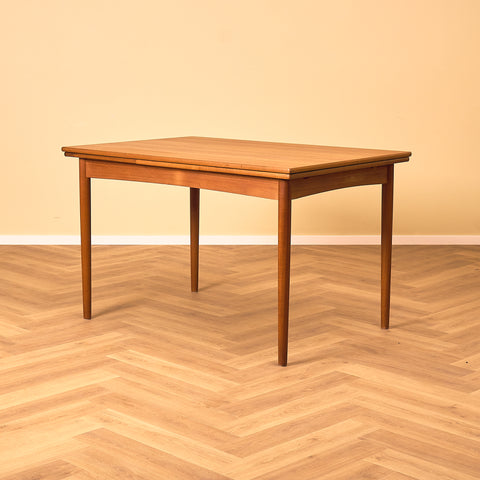 Danish rectangular dining table in teak