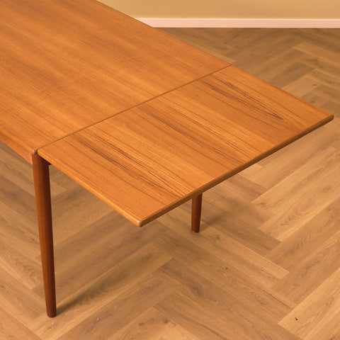 Danish rectangular dining table in teak
