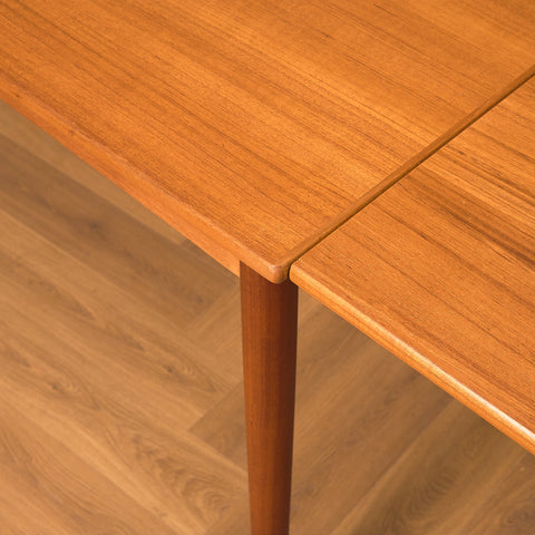 Danish rectangular dining table in teak
