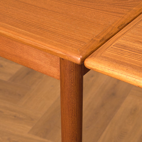 Danish rectangular dining table in teak