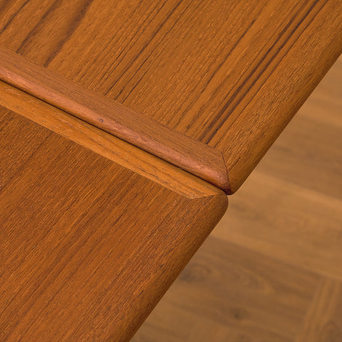 Danish rectangular dining table in teak