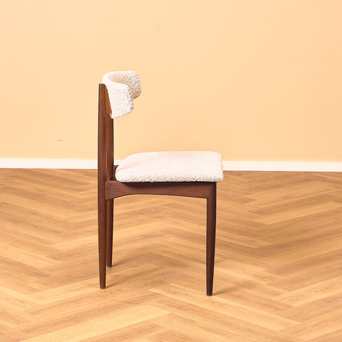 Danish dining chairs in walnut