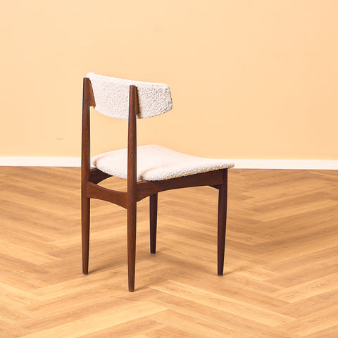 Danish dining chairs in walnut