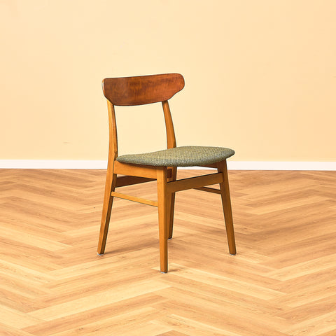 Danish dining chairs in teak/oak and beech by Farstrup (Copy)