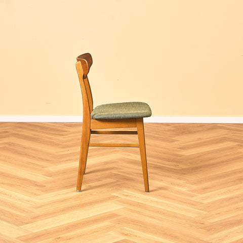 Danish dining chairs in teak/oak and beech by Farstrup (Copy)