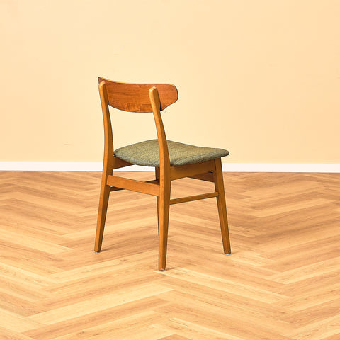 Danish dining chairs in teak/oak and beech by Farstrup (Copy)