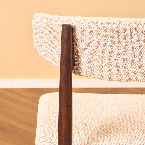Danish dining chairs in walnut